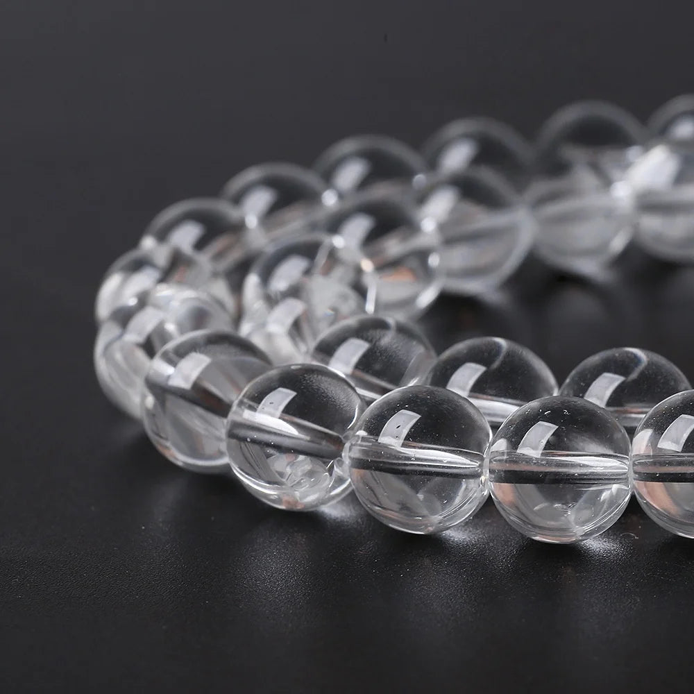 Natural White Black Stone Smooth Matte Agates Onyx Round Crystal Glass Beads for Jewelry Making 4/6/8/10/12mm DIY Bracelet 15''